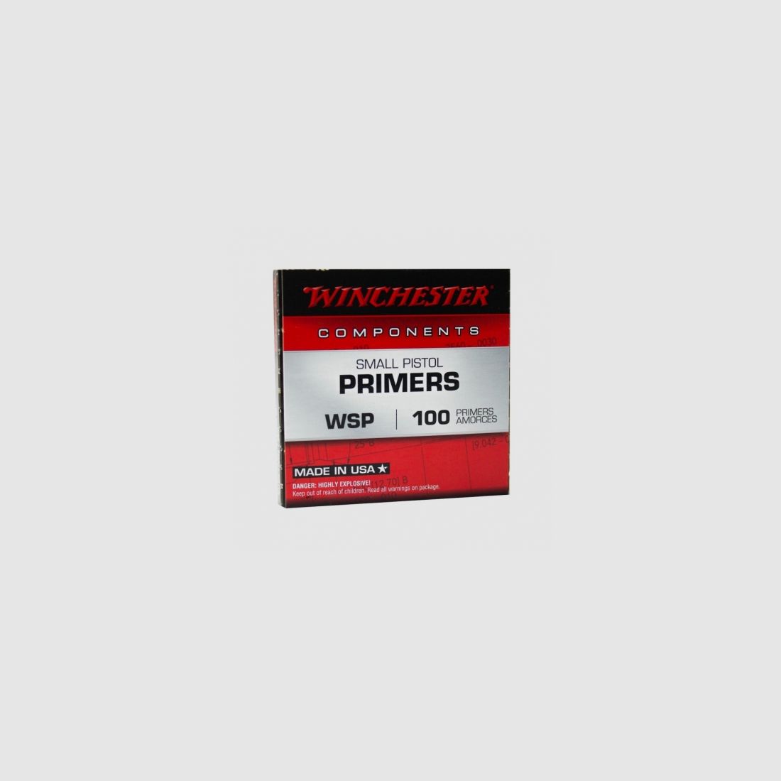 Zündhütchen Small Pistol Winchester WSP – Box mit 100