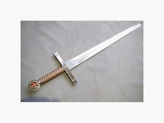 SALE Einhänder Schwert der Templer mit Wandplatte ca 99 cm 420 er Stahl