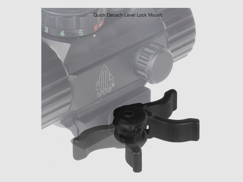 Leapers UTG RG40CDQ 3,9'' 30 mm red dot-vizier met QD-montage, afbeelding 4 van 6
