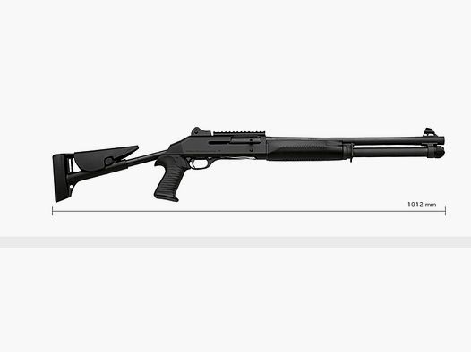 BENELLI M4 Super 90 TS semi-automatic shotgun 12/76 barrel length 47 cm MC telescopic stock