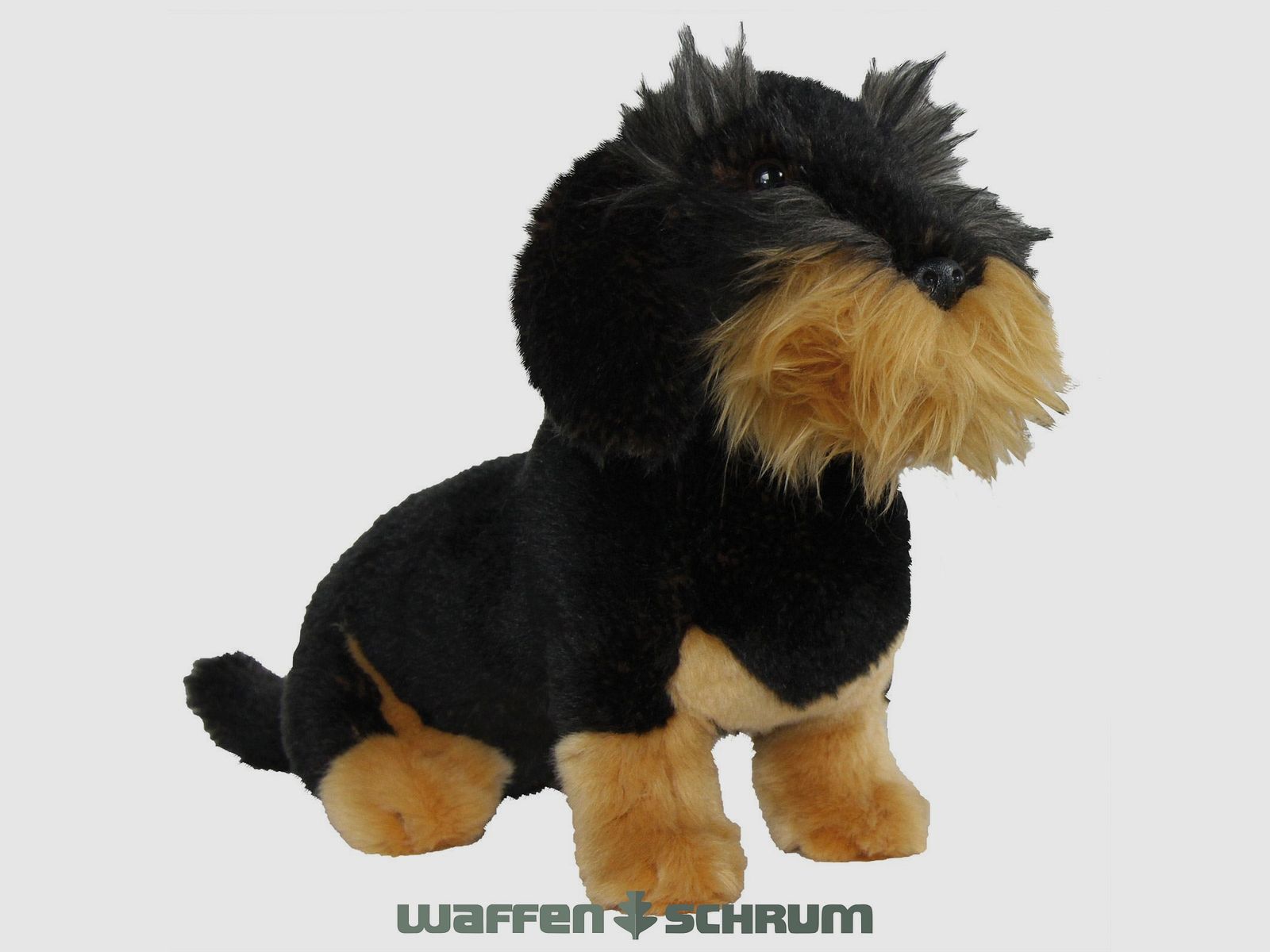 AKAH Teckel à poil dur en peluche 33cm