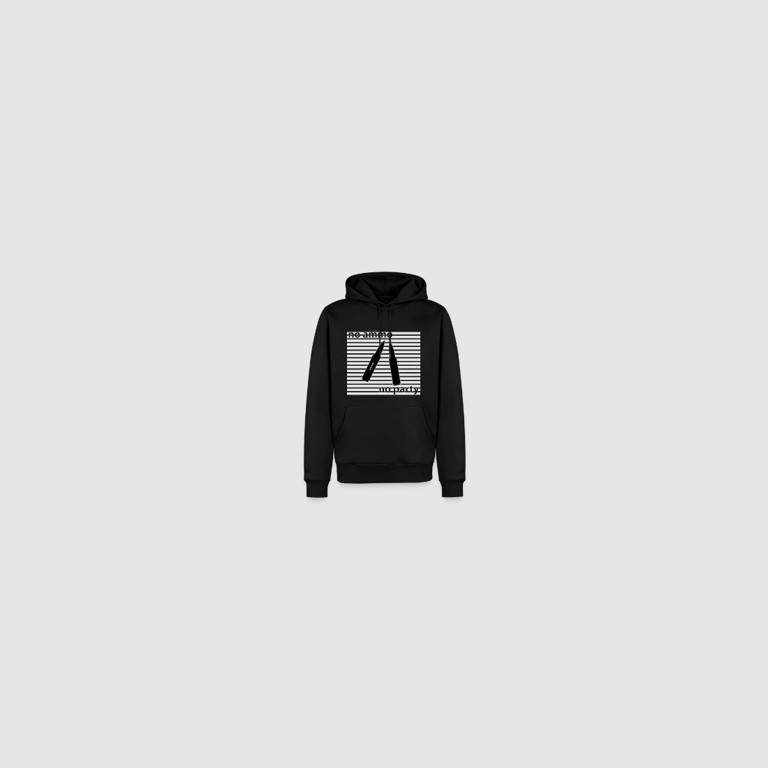no ammo no party - Männer Premium Hoodie Grau meliert