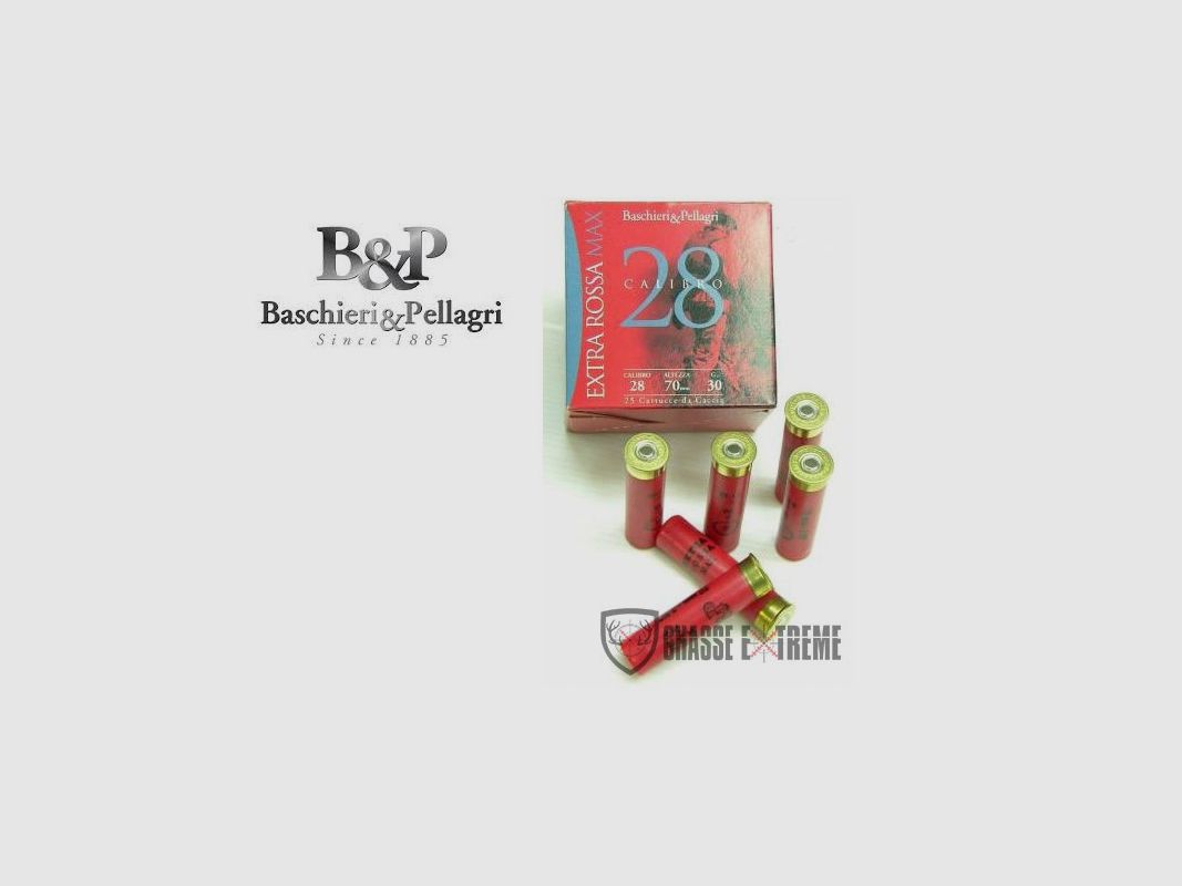 25 Nabojów B&P Extra Rossa Max 30 g Kal 28/70