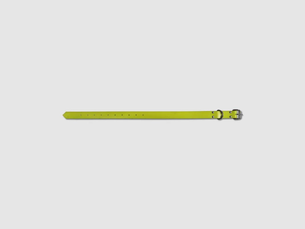 Collare per cane regolabile in PVC arancione fluorescente, larghezza 25 mm, immagine 2 di 6