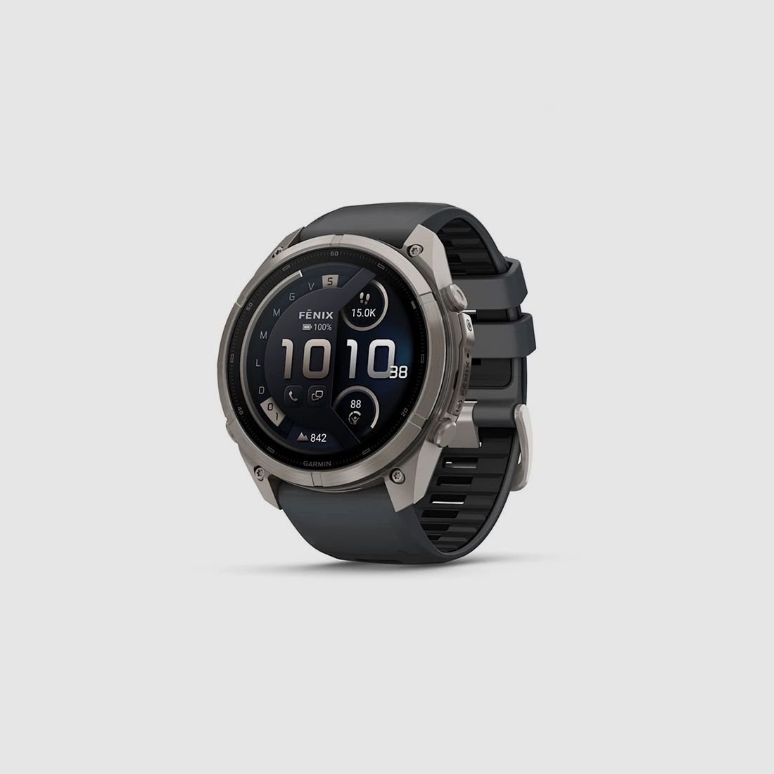 OROLOGIO – GARMIN – FĒNIX® 9 PRO | 51MM | AMOLED | INREACH | Titanio con cinturino in silicone Graphite/black, image 1 of 13