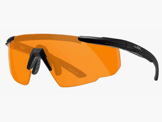 Wiley X Schießbrille Glas: helles orange: matt schwarz Saber Advanced