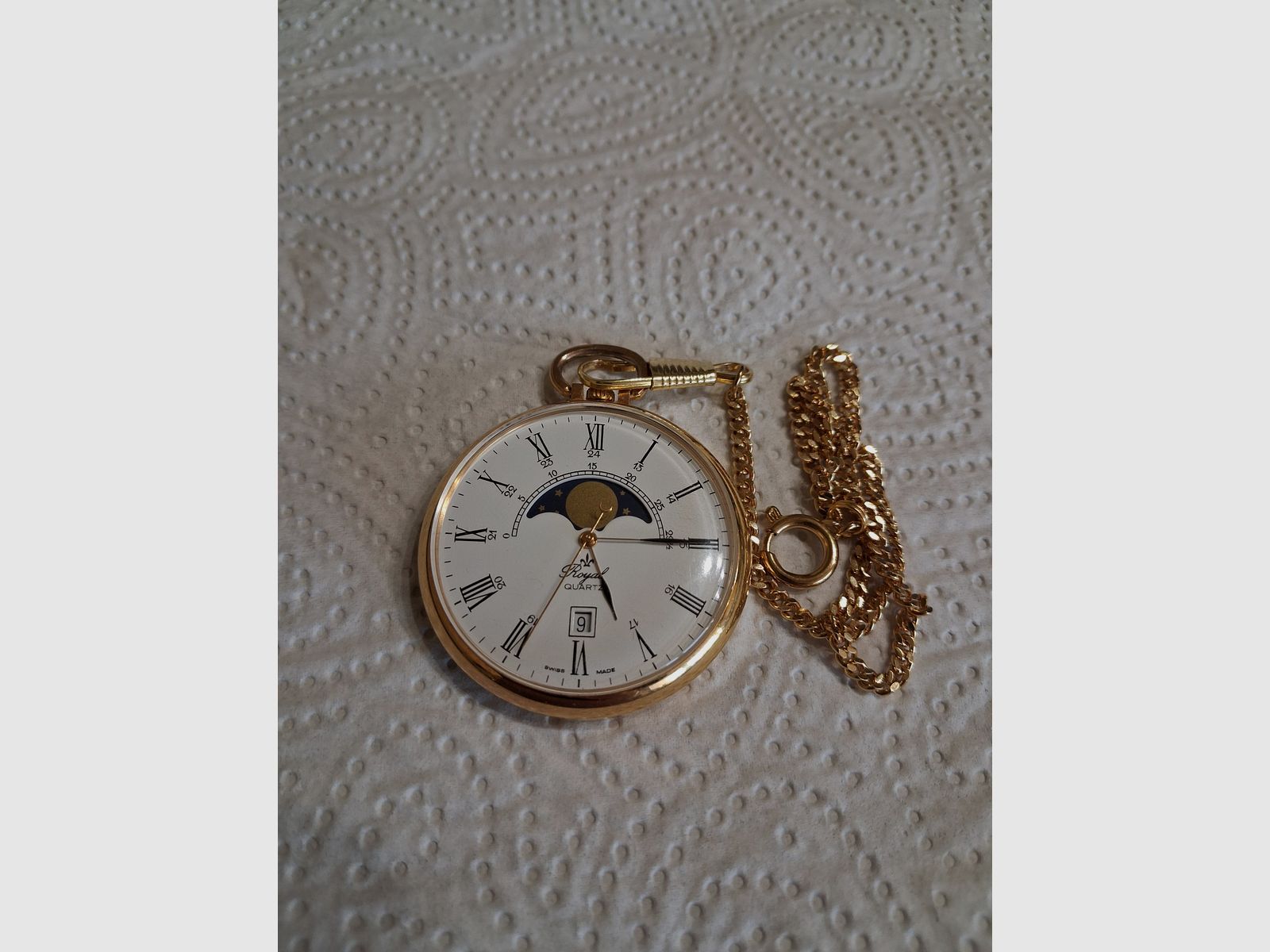 Zakhorloge Royal met maanstand en datumweergave
