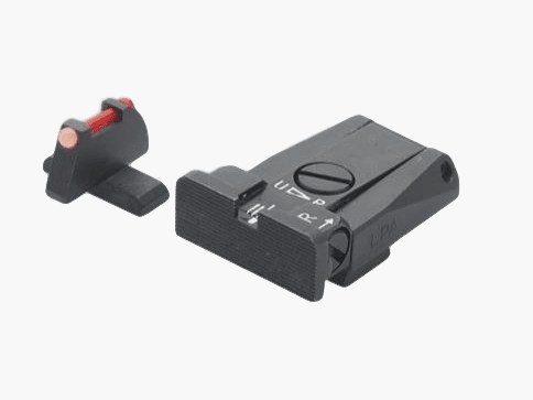 LPA Mikrometer-Visier SPR für Beretta 92A1, 98A1 mit rotem Fiber Optic-Korn