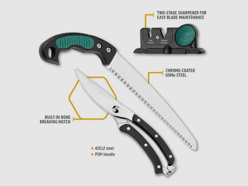 Set de couteaux pour le gibier Outdoor Edge Gamepro, image 6 sur 8