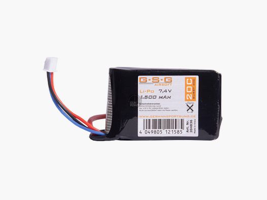 Softair battery Li-Po 7.4V 1500mAh GSG