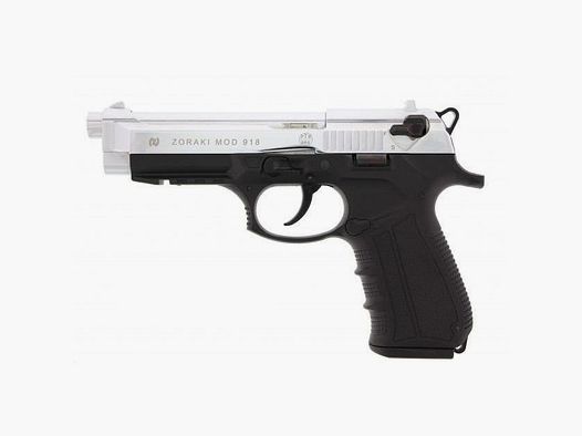 Zoraki 918 blank pistol 9 mm P.A.K. chrome special edition
