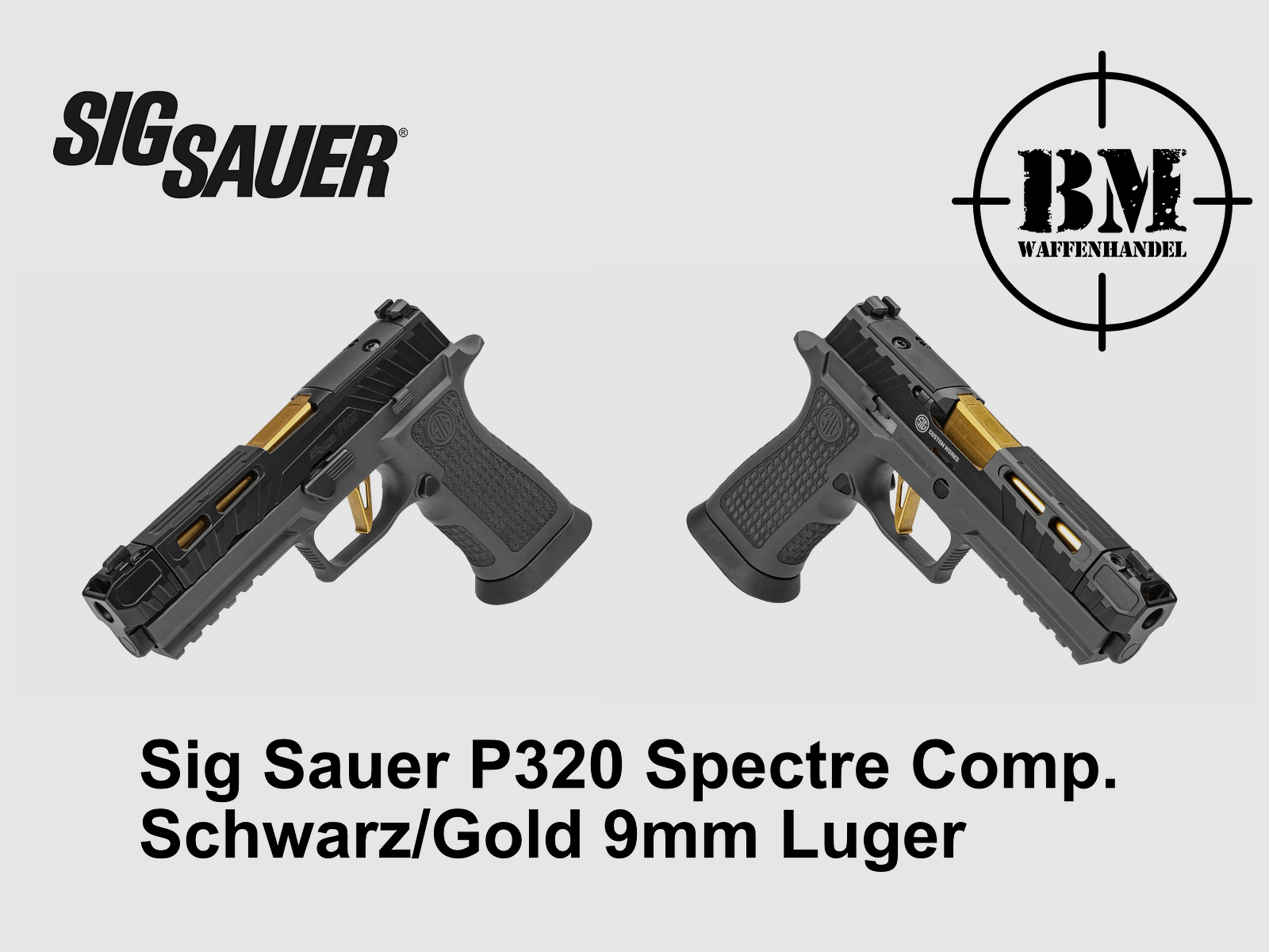 Sig Sauer P320 Spectre Comp. Nero/Oro 9mm Luger - Pistola semiautomatica