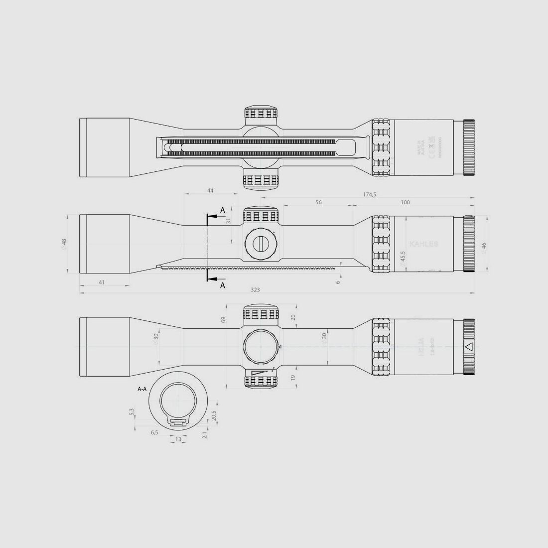 Kahles Helia 1,6-8x42i SR