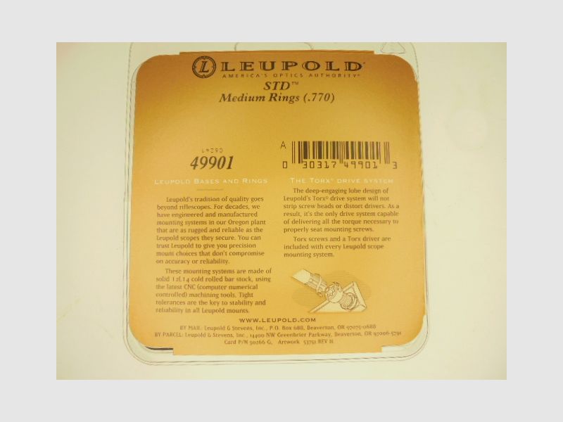 MONTAGE MEDIUM STANDARD MAT 25.4MM LEUPOLD, afbeelding 4 van 4