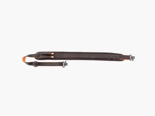 Bretelle carabine en cuir avec cartouchière