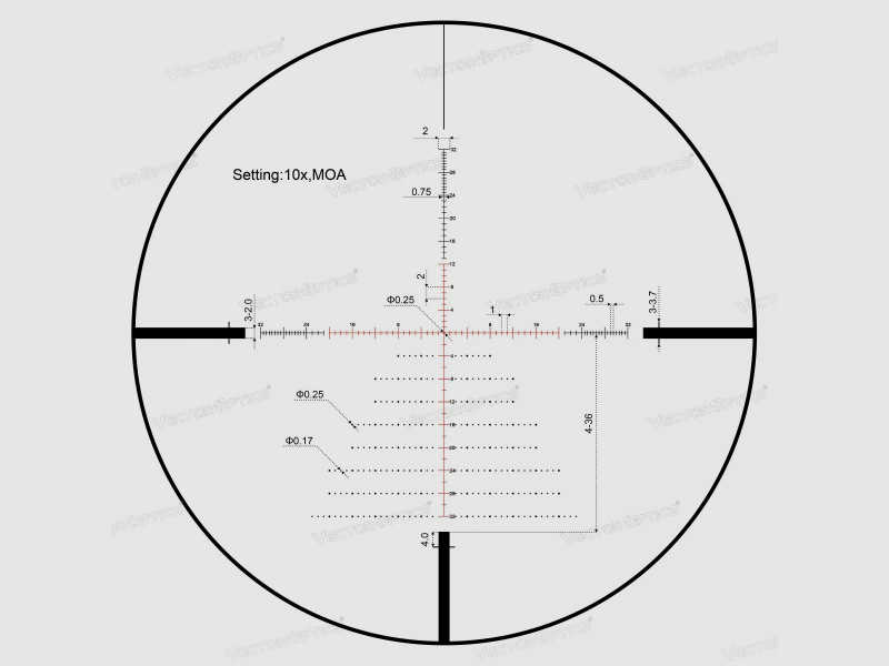 Vector Optics Zalem 4-48x65 ED SFP BDC MOA Zielfernrohr Jäger + Sportschützen