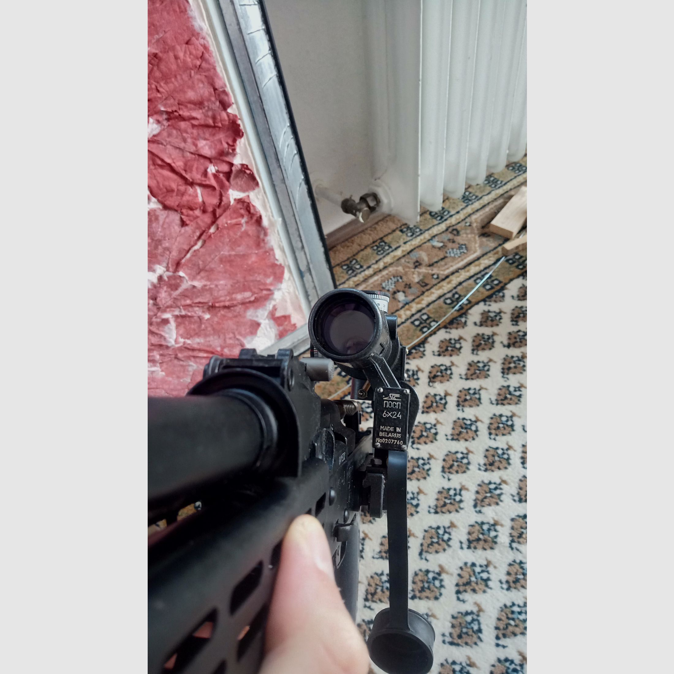 6x24 SVD Zielfernrohr Optik für Dragunov / Hergestellt in Weißrussland / Bedingt Yunker möglich // SVU Tigr PSOP PSO-1M2 PSO-Scope