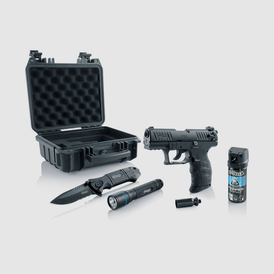 Walther Walther P22Q R2D Schreckschuss Waffen Selbstschutz KIT, Bild 1 von 3