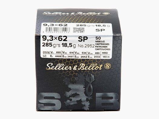 Pociski myśliwskie Sellier & Bellot 9,3 x 62 SP