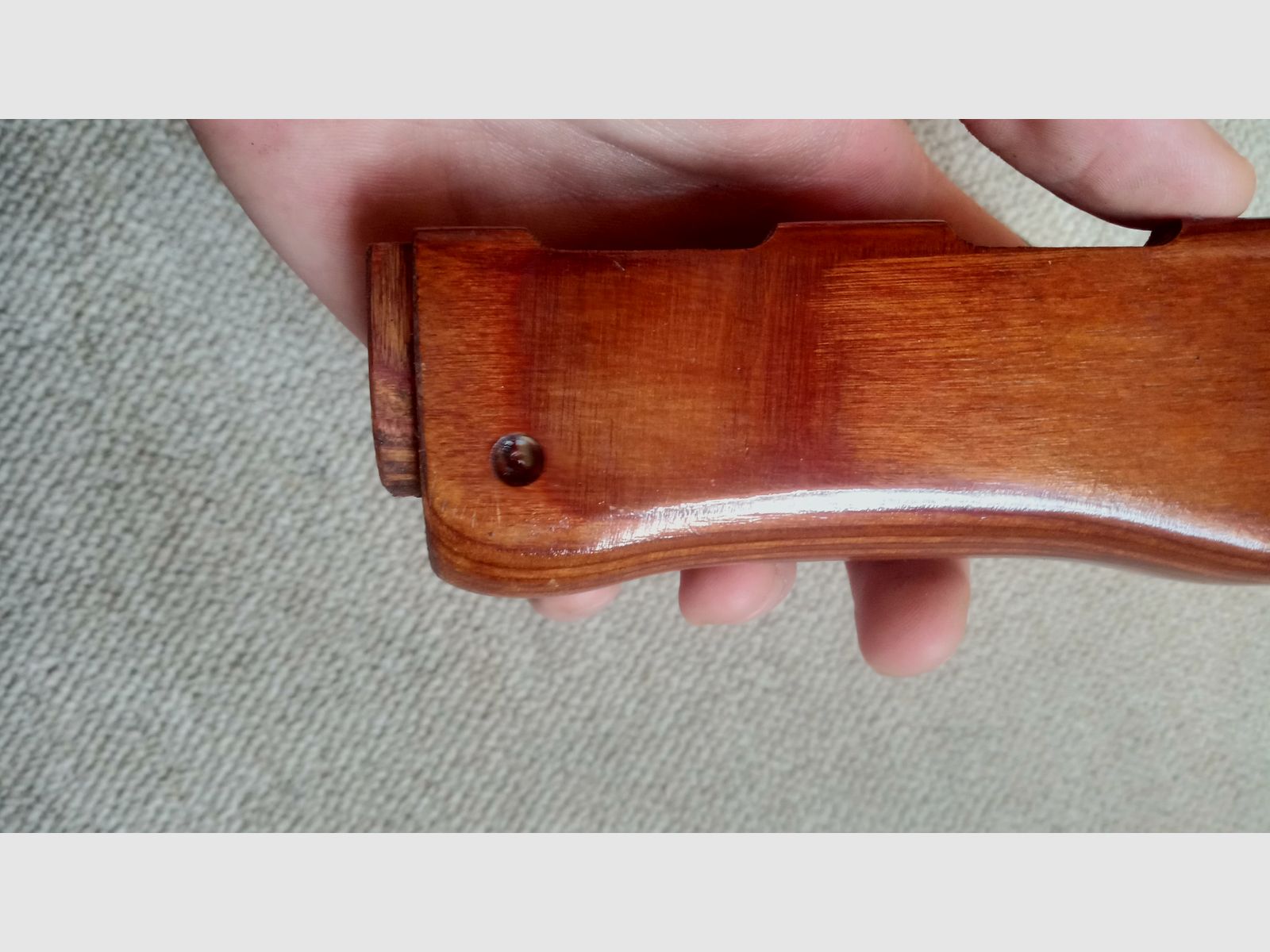 Original Russian RPK grip & handguard made of laminated wood with ferrule fitted for AK (AK74 / AK-100 / Saiga / AKM / Yunker 2/3/4 / Cybergun)