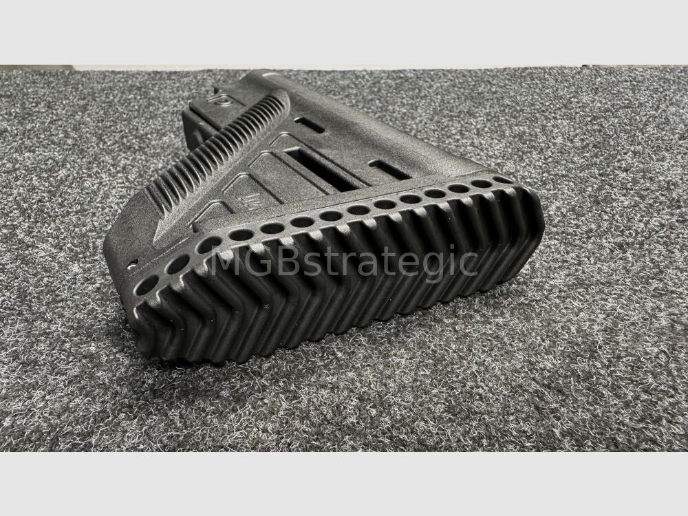 Oryginalny uchwyt Heckler & Koch do 416 MR223 G95 G95K G95A1 G95KA1 pasujący do rur buforowych Mil-Spec i Commercial - zatem również pasujący do broni typu AR15 AR-15 / SLIMLINE czarna kolba