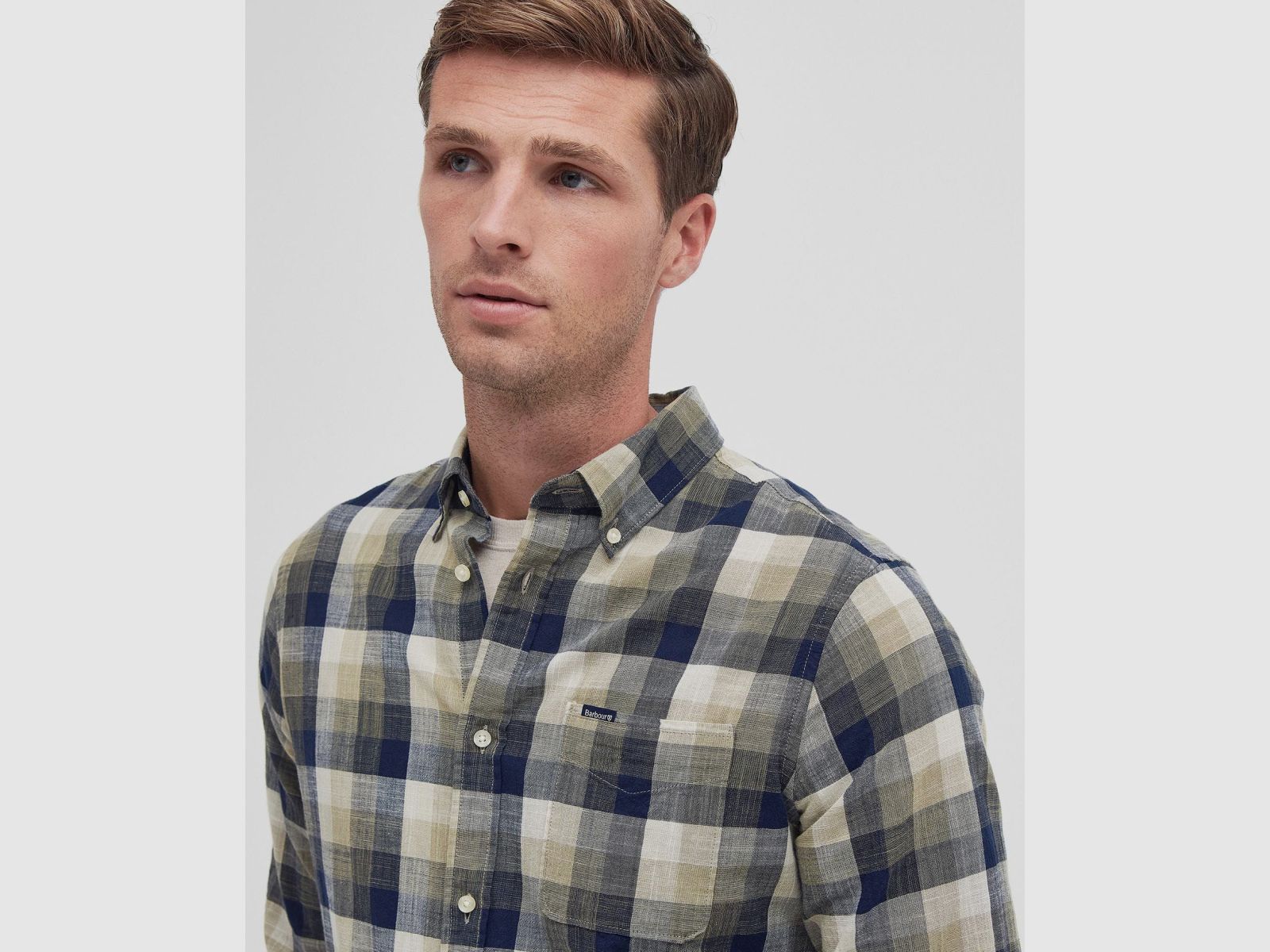 BARBOUR Hillroad Tailored Shirt Olijf