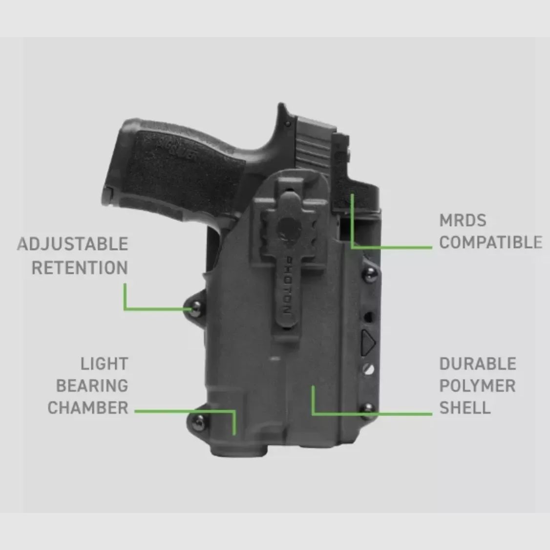 Photon EDC Pack voor Glock 17/22 – zonder lamp (zwart) Alien Gear, afbeelding 7 van 8