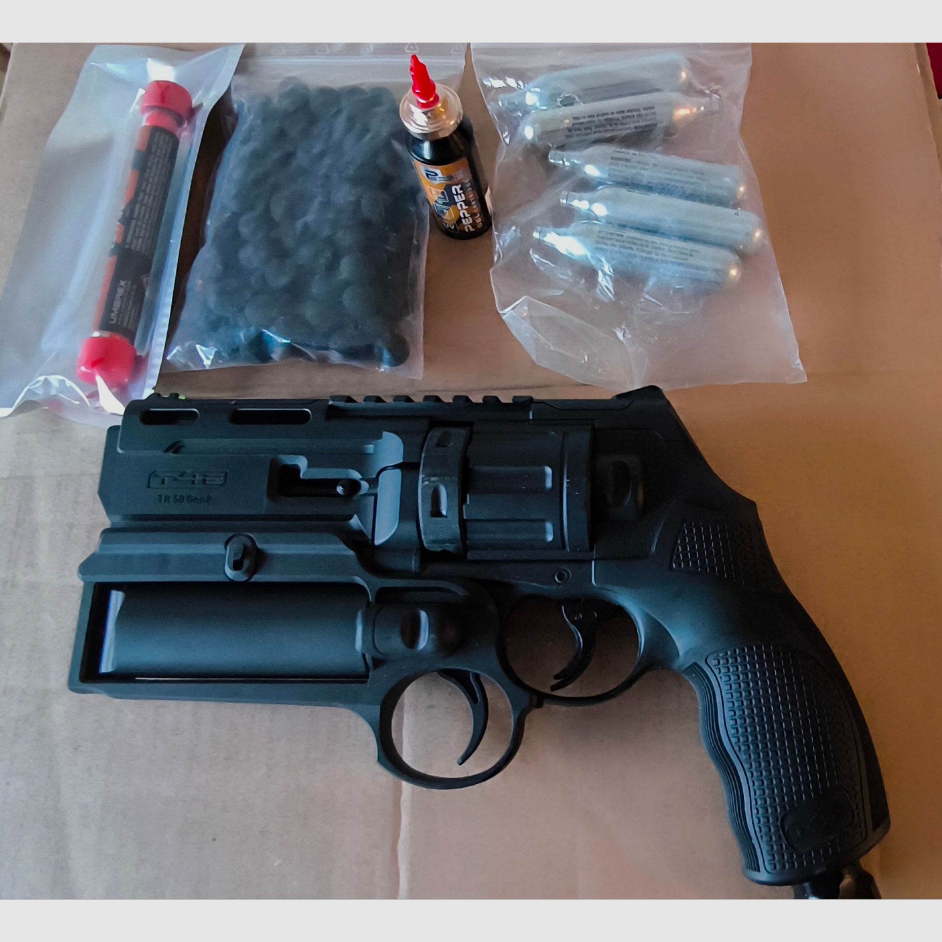 T4E TR50 Gen2 cal.50 & P2P HDR50 Launcher +Zubehör, Neuwertig!!