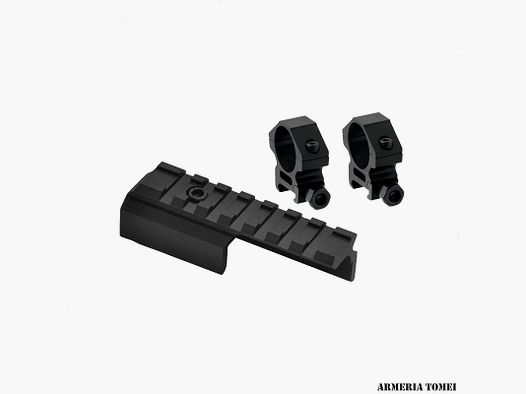 BASE PICATINNY / WEAVER PER M14/M1A CON ANELLI DA 1″