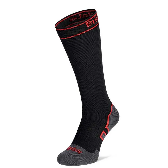 Skarpety wodoodporne z wełną merino Bridgedale StormSock Heavy - długie, w kolorze czarno-czerwony, zdjęcie 1 z 3