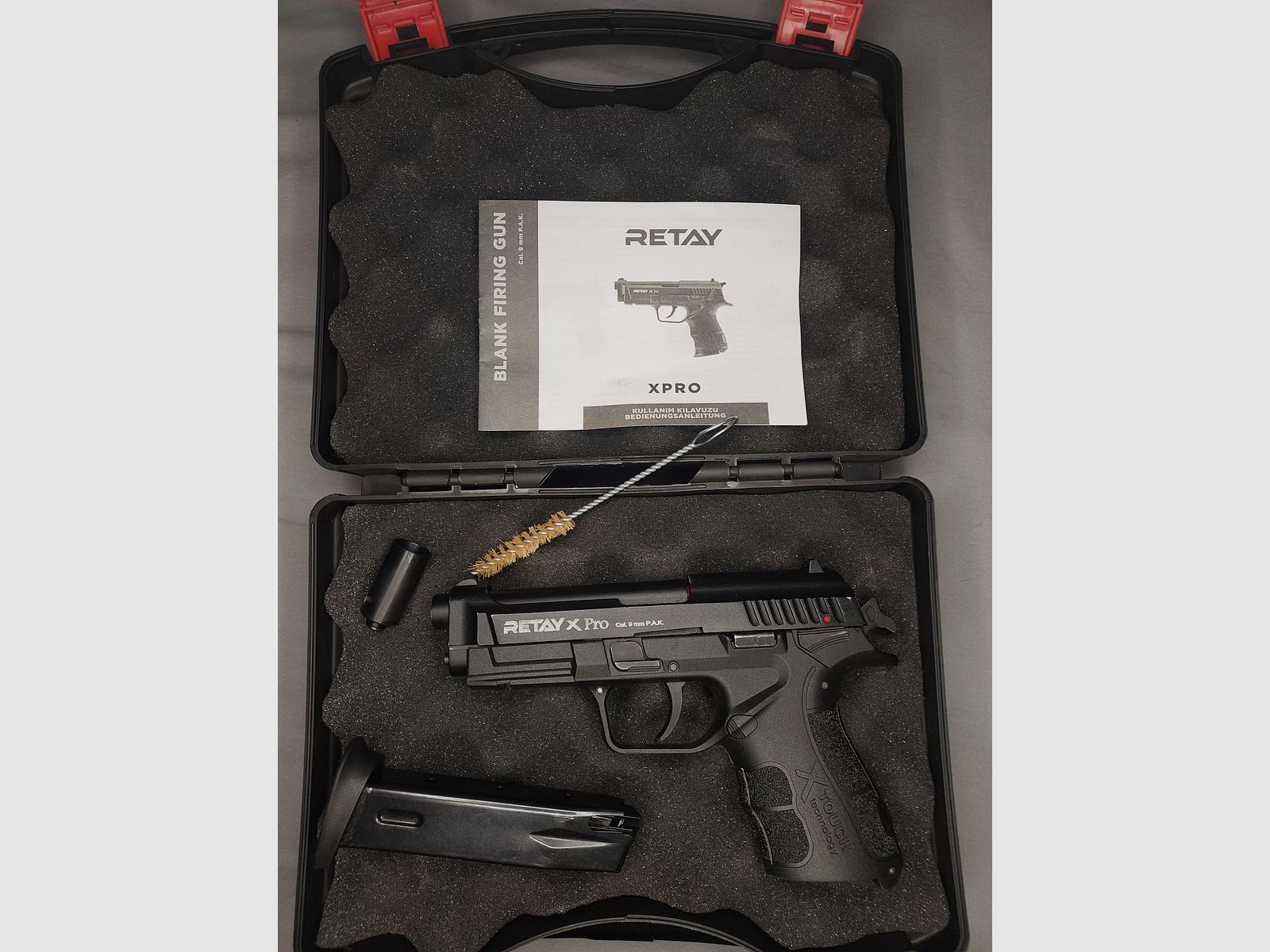 Retay X Pro Schreckschuss Pistole 9mm P.A.K. brüniert (PTB 1041) 