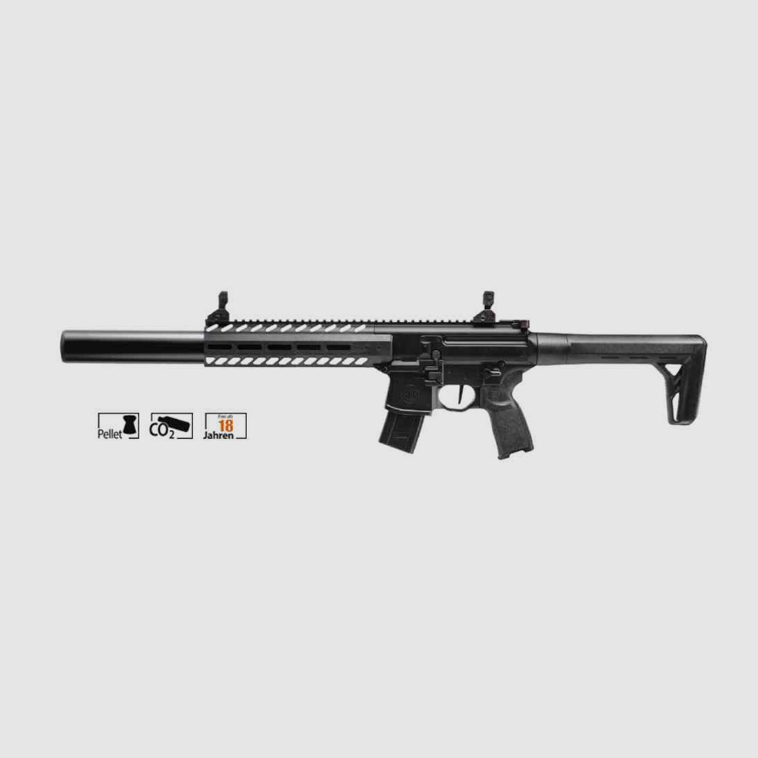 Sig Sauer MCX GEN2 zwart 4,5mm – Luchtdruk Co2, afbeelding 1 van 3