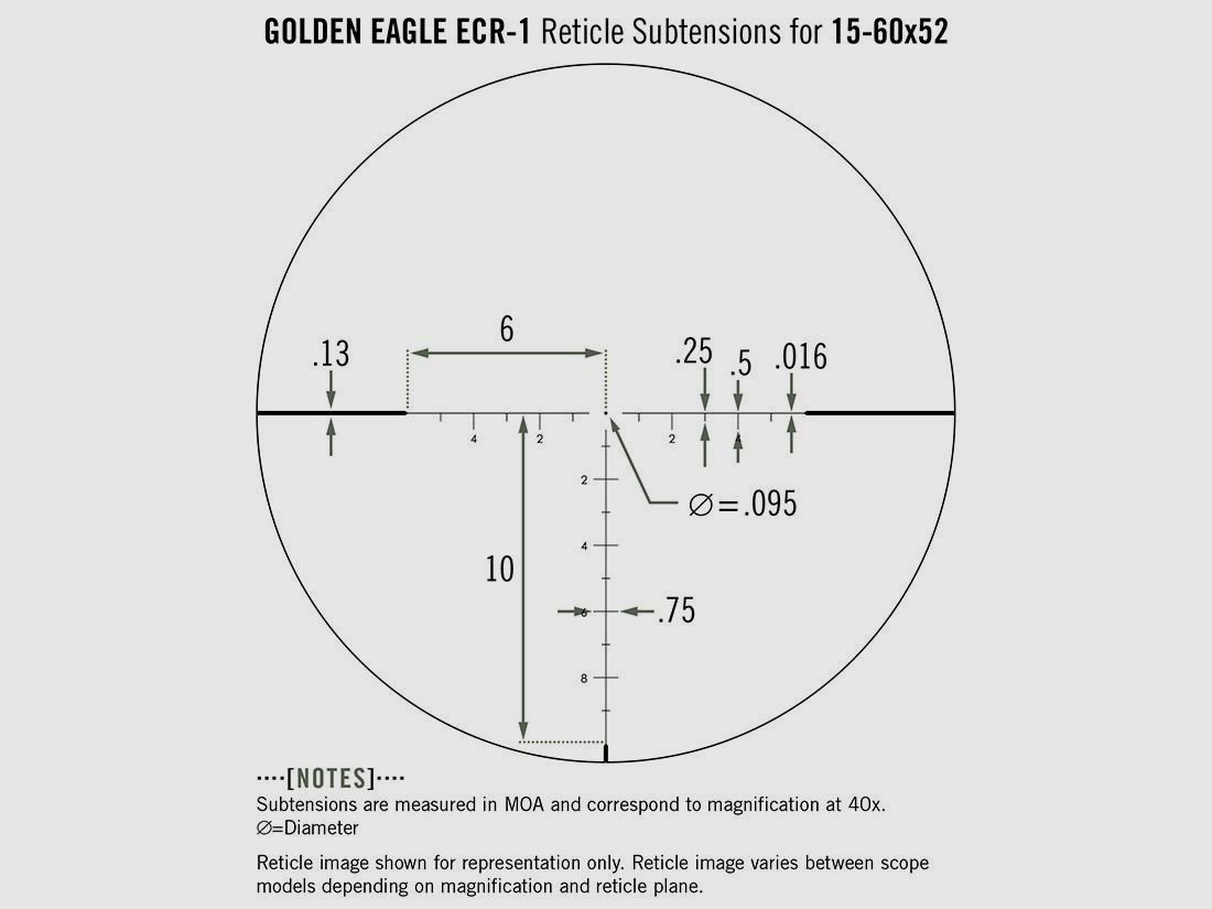 Vortex Golden Eagle HD 15-60x52 ECR-1 MOA