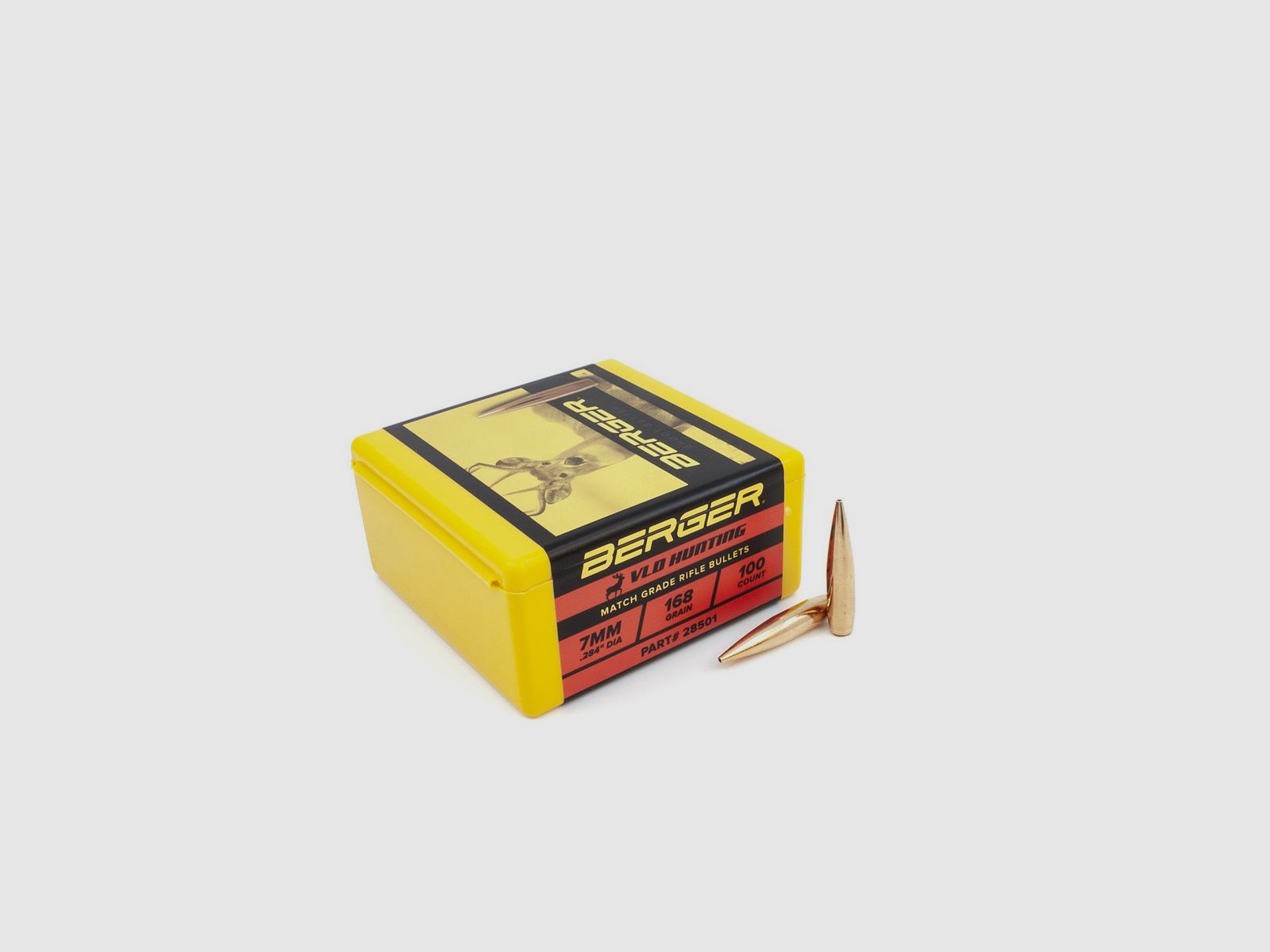 BERGER GESCHOSSE 7MM (.284) 168gr VLD JAGD 100 Stk, Bild 2 von 3