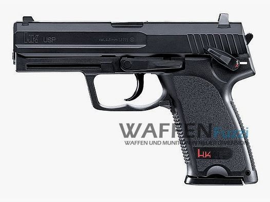 Heckler & Koch USP CO2 Pistole 4,5 mm BB, brüniert