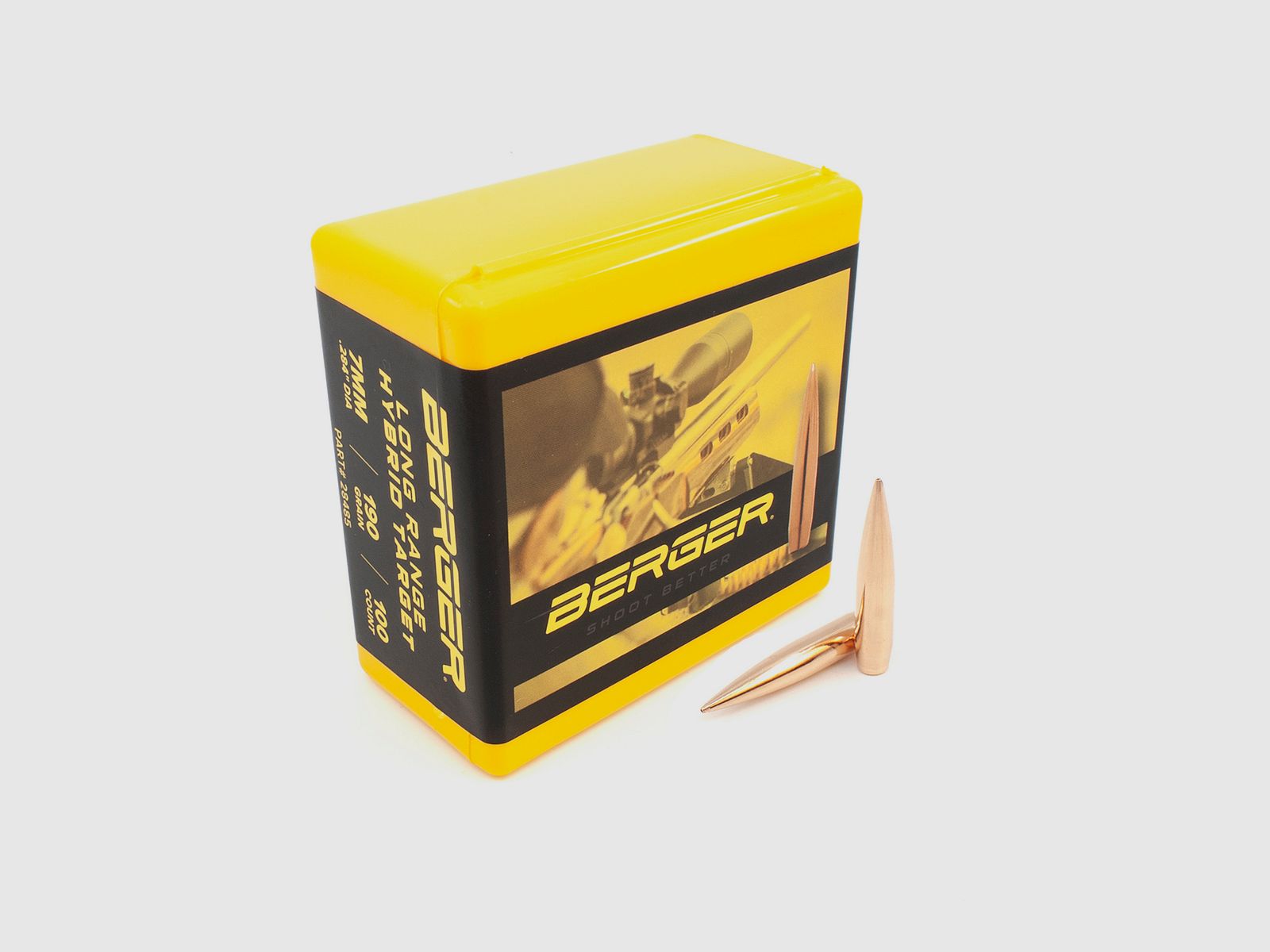 Berger Geschoss 7mm/.284 Long Range Hybrid Target 190GR 500 Stück
