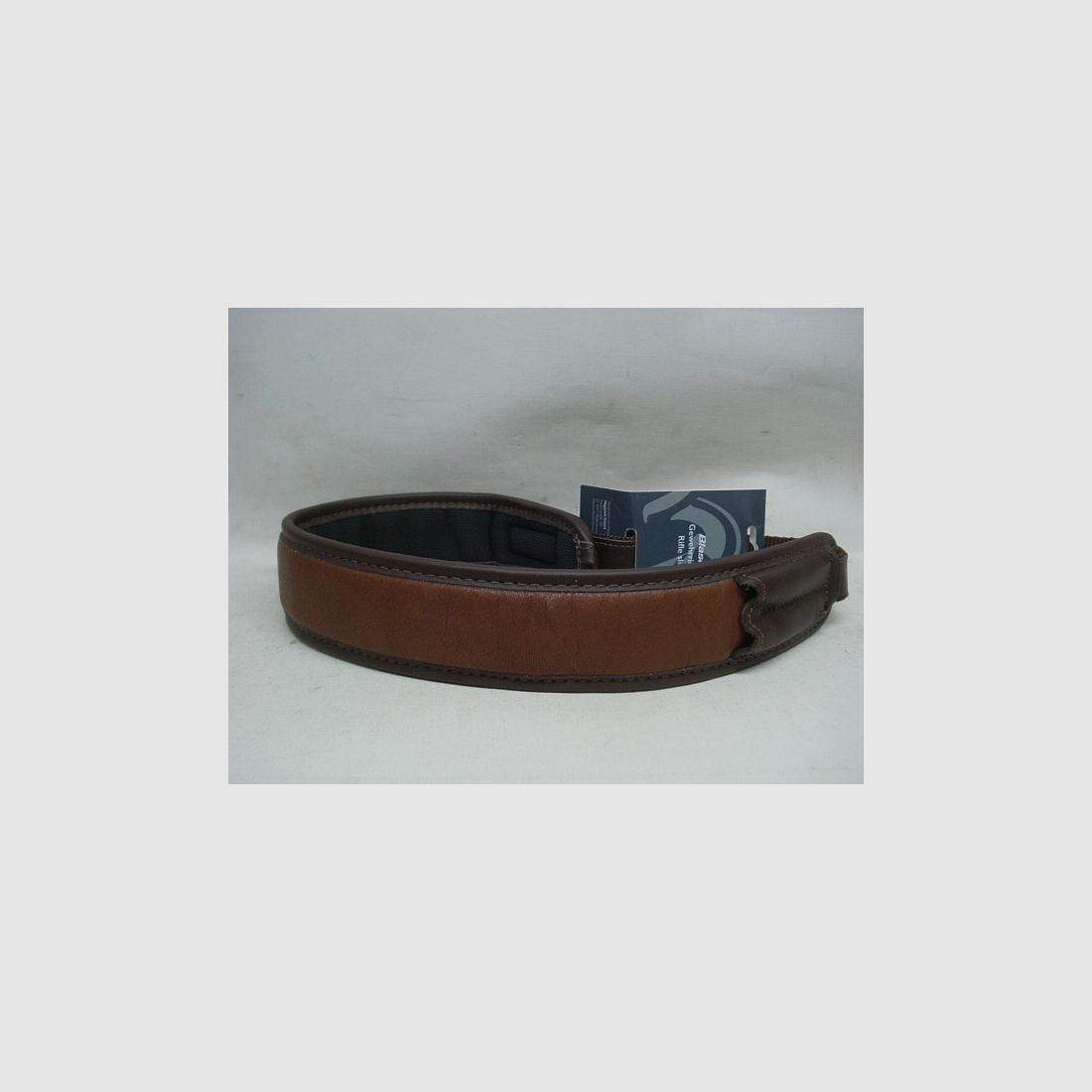 Brown leather rifle sling -