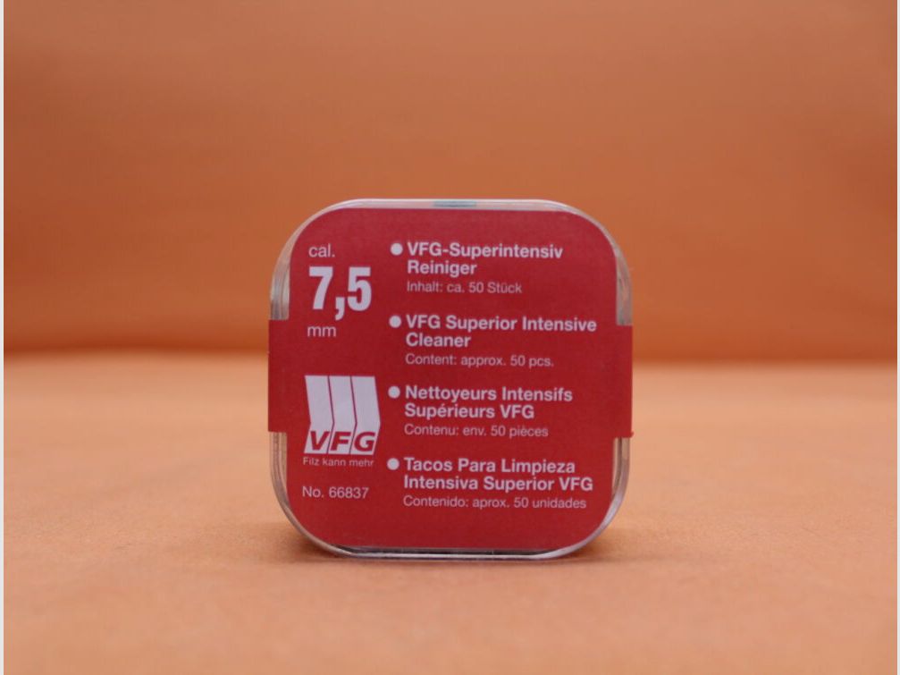 VFG. VFG-Super-Intensivreiniger 7,5mm (66837) 50 St. Spezialfilz mit Messingfasern