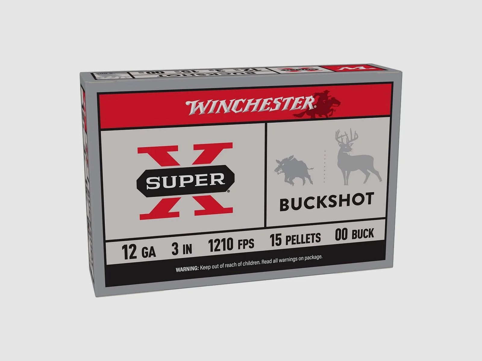Winchester Super X Buckshot Kal 12/76 - 5 Stk.