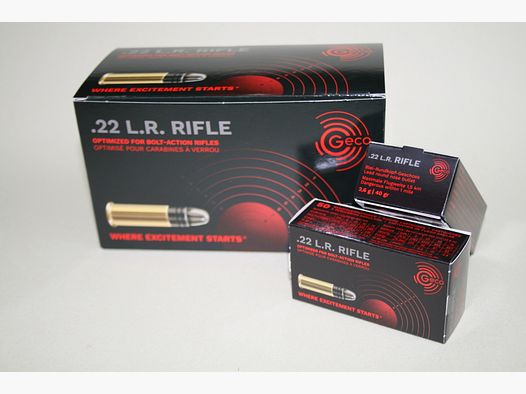 Munitions Geco Rifle 40 grains Cal 22lr x 500