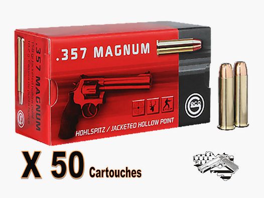 GECO Cal .357 magnum JHP 158 grs par 50