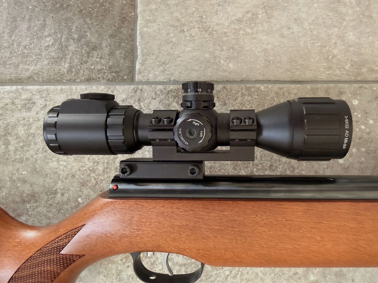 UTG 3-9x32 AO including offset mount