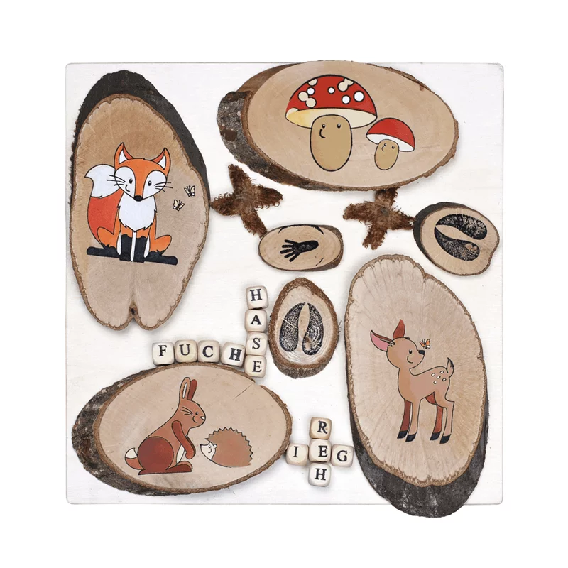 Dischi di legno naturale rotondi (1 kg), immagine 3 di 3