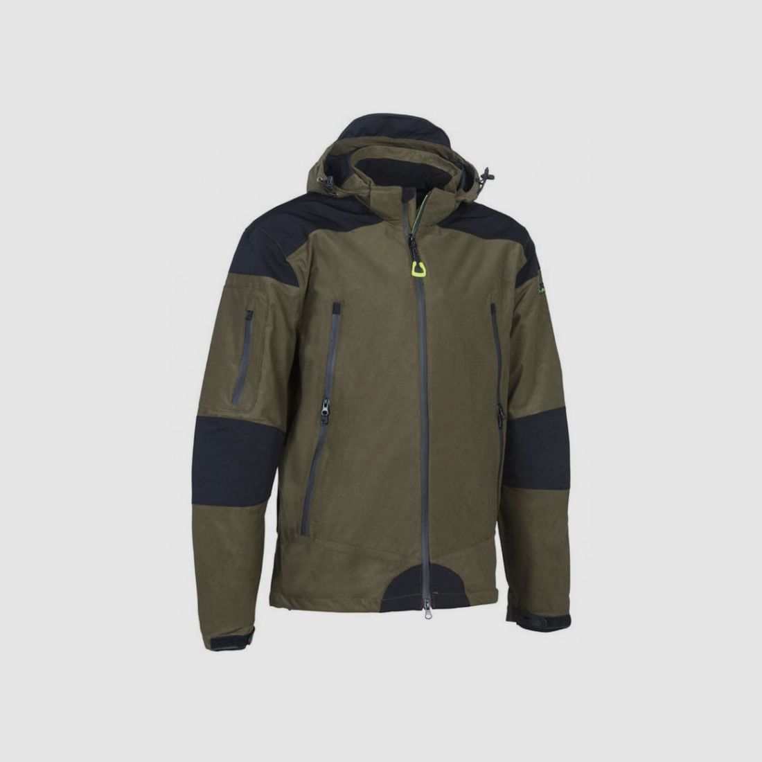 Groene waterdichte jachtjas model Puma art. PHPO012 PRO HUNT, afbeelding 2 van 3