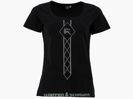 OS Trachten T-Shirt Round Neck Rhinestones