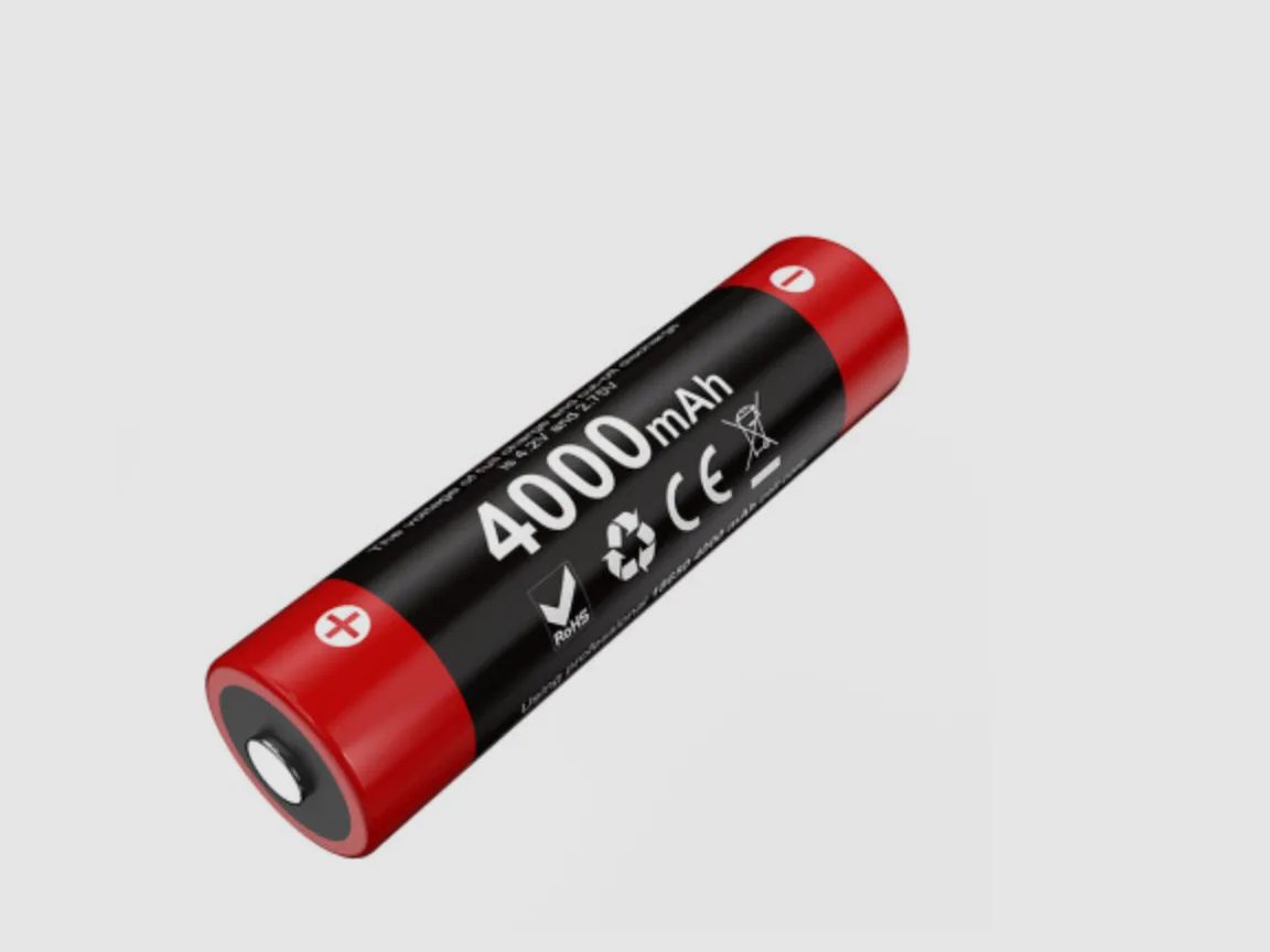 Batterie rechargeable 18650 3.6V 4000 mAh - Klarus, image 1 sur 2