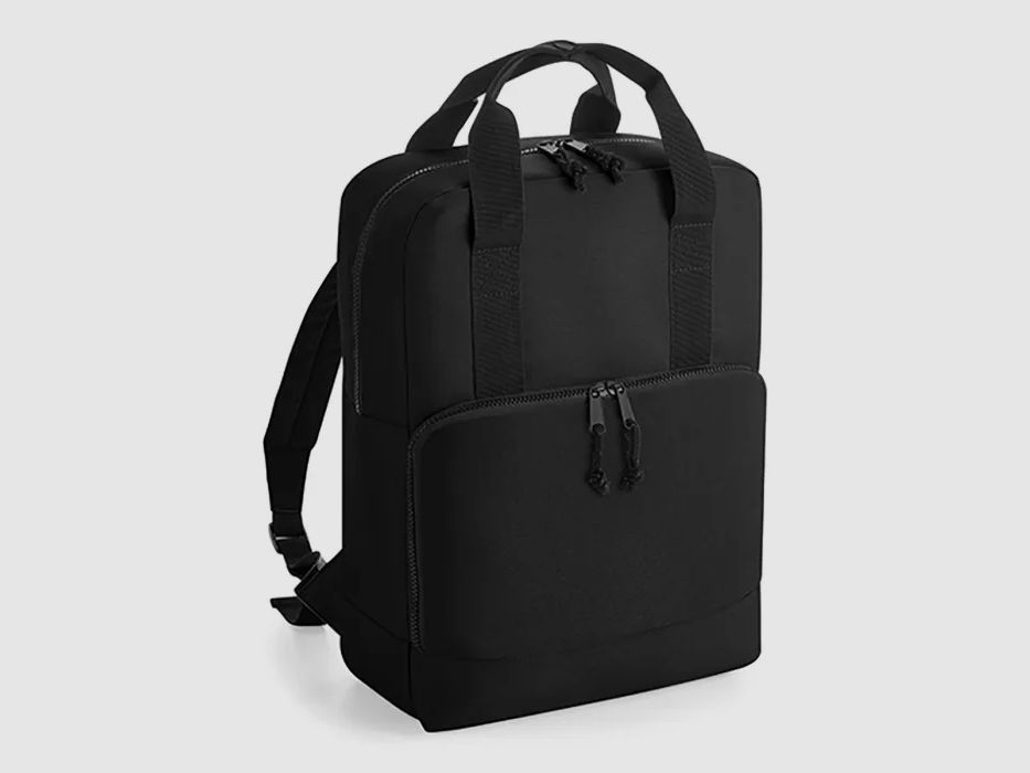 Recycling-Doppelgriff-Kühlrucksack Schwarz