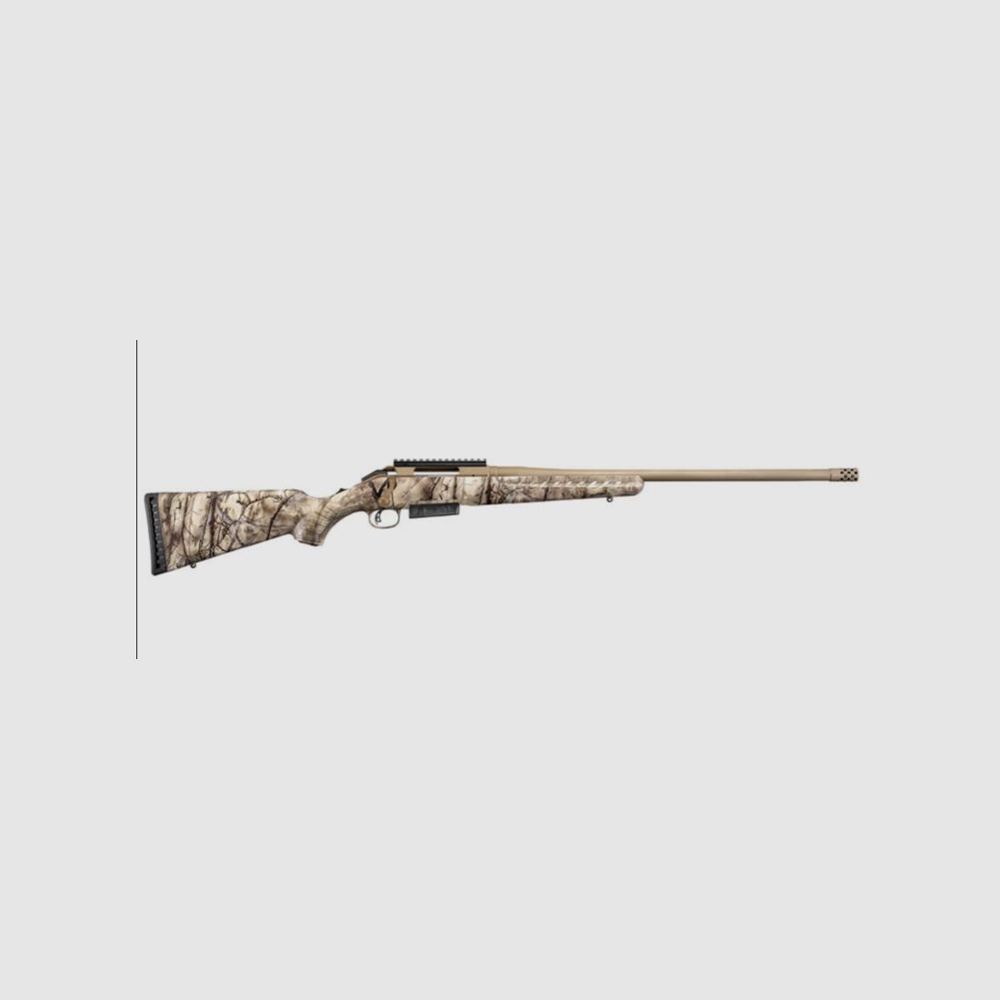 Ruger, Büchse, American Rifle, .243 Win, 16,1", MT5/8"-24, mit MB, 4 Schuss, Go Wild Camo