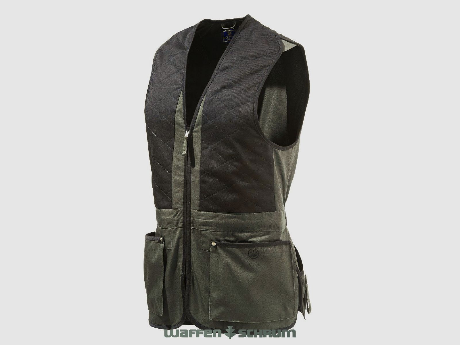 Gilet en coton Beretta Schießwe. Trap vert et noir