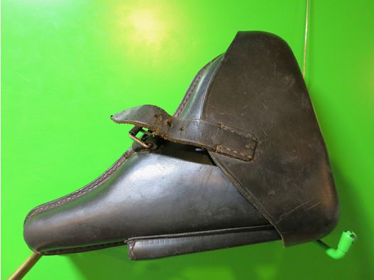 Gürtelholster Pistole Mauser/DWM/Erfurt P08 original,  Leder, Wehrmacht